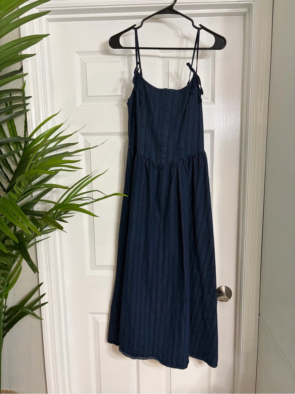 Blu pepper denim corset dress